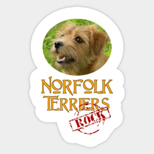 Norfolk Terriers Rock! Sticker